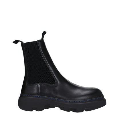 Black Leather Ankle Boots