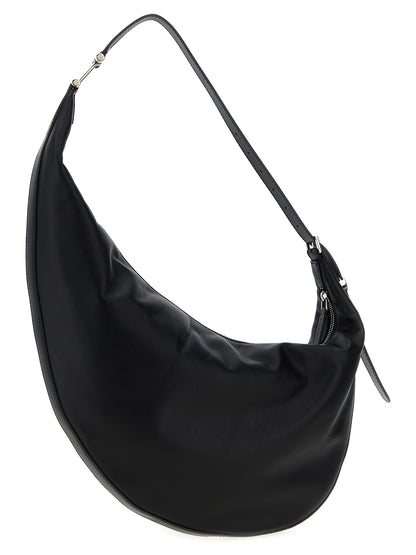 Black Calfskin Shoulder Bag