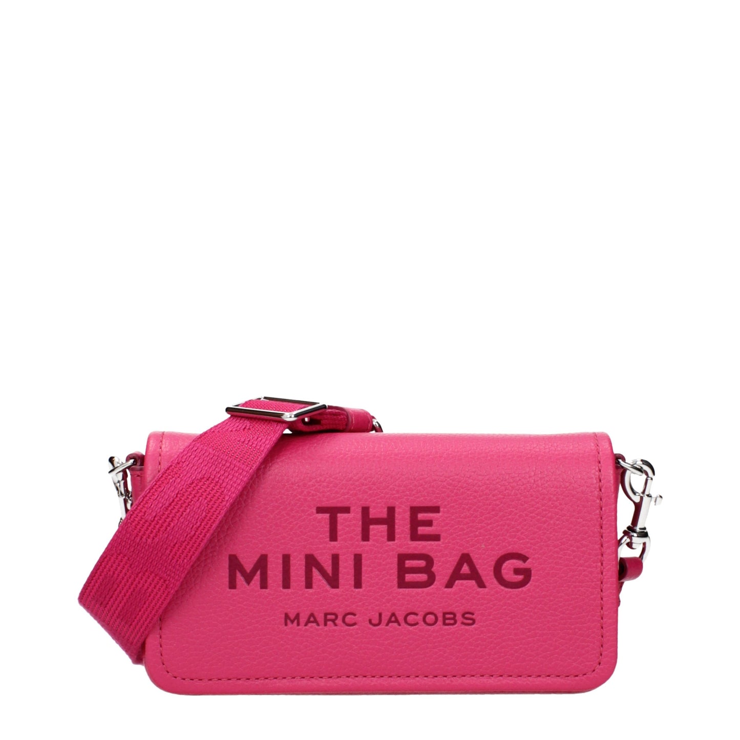 Pink Leather Crossbody Bag