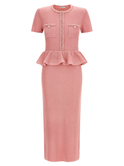 Multicolor Polyester Midi Dress