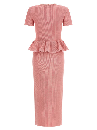 Multicolor Polyester Midi Dress