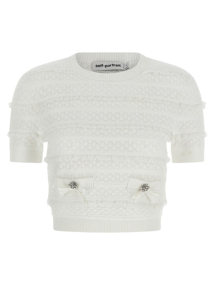 White Viscose Sweatshirt