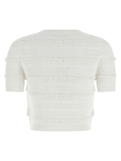 White Viscose Sweatshirt