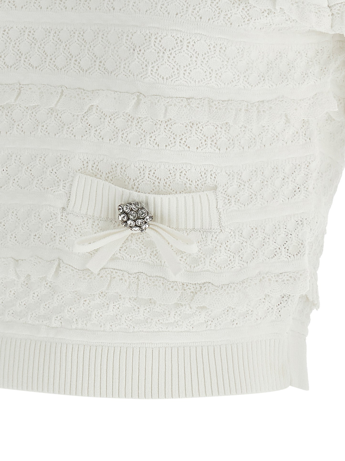 White Viscose Sweatshirt