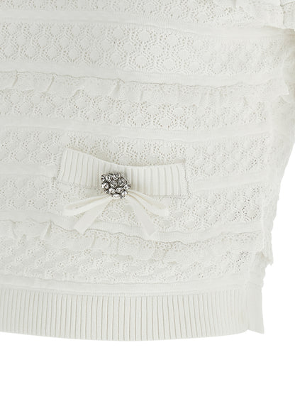 White Viscose Sweatshirt