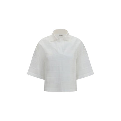 White Cotton Polo Shirt