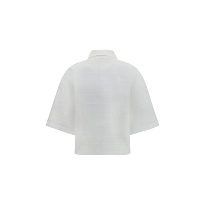 White Cotton Polo Shirt