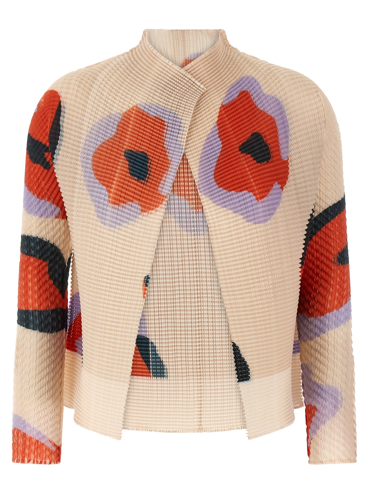 Beige Polyester Cardigan