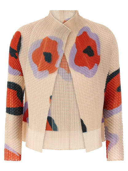 Beige Polyester Cardigan