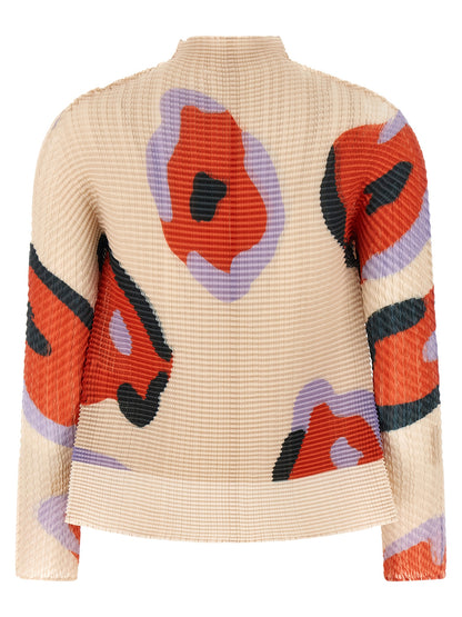 Beige Polyester Cardigan