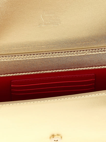 Gold Lambskin Clutch Bag