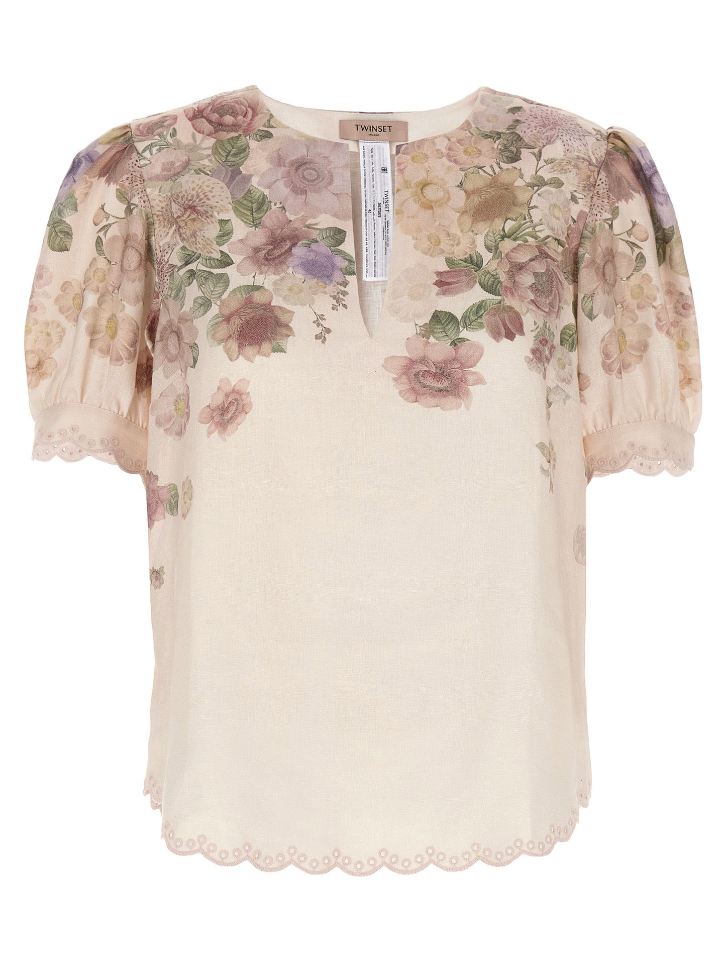 Multicolor Linen Blouse