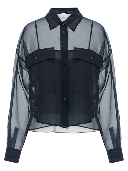 Blue Cotton Blouse