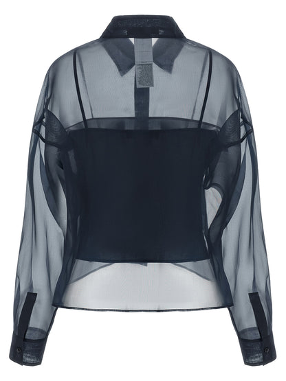 Blue Cotton Blouse