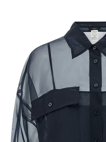 Blue Cotton Blouse