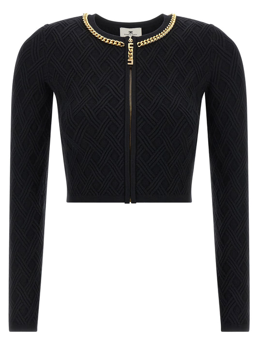 Black Viscose Cardigan