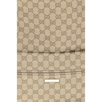 Beige Polyester Shoulder Bag