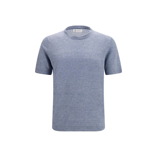 Blue Linen T-Shirt