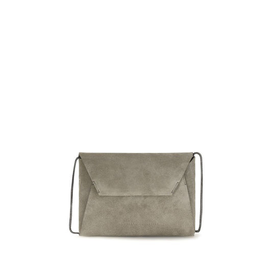 Gray Calf Leather Bos Taurus Shoulder Bag