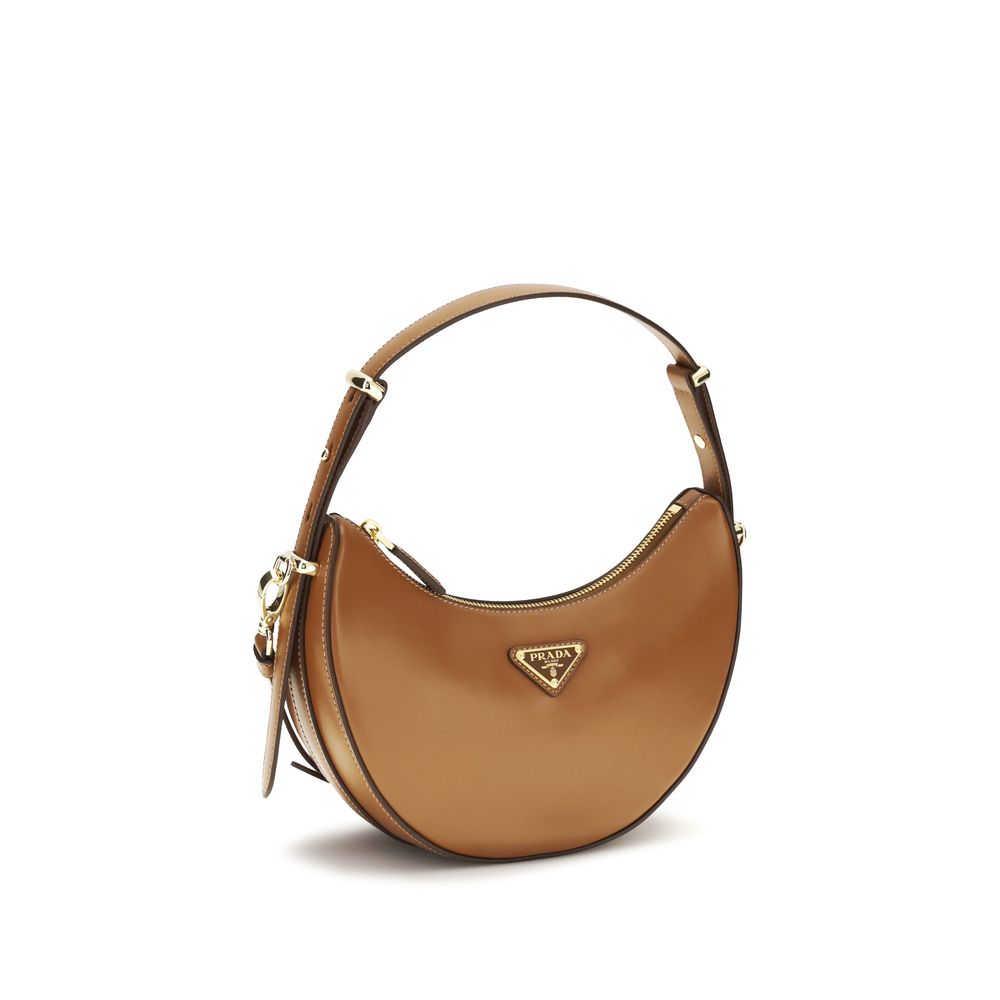 Beige Calf Leather Bos Taurus Shoulder Bag