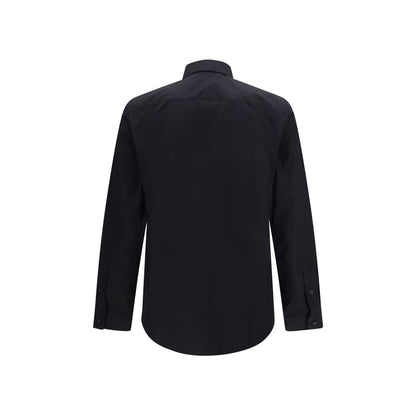 Black Cotton Dress Shirt