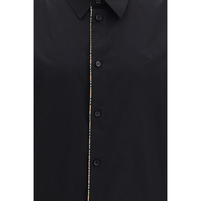 Black Cotton Dress Shirt