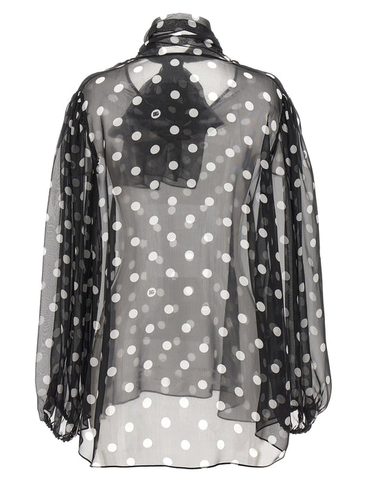 Bicolor Silk Blouse
