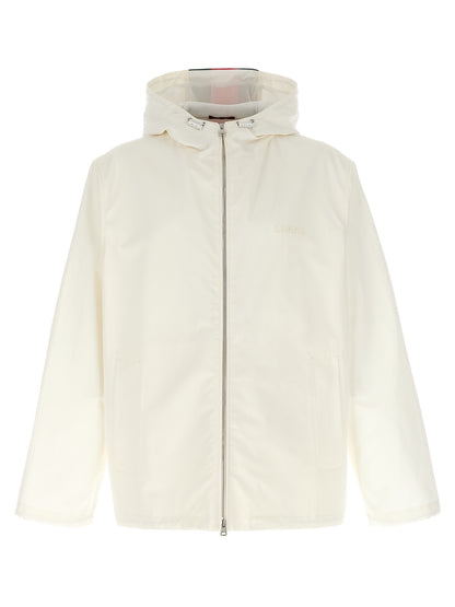 White Cotton Shell Jacket
