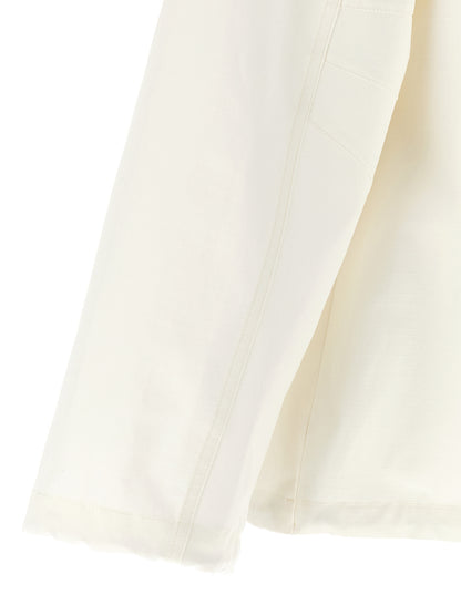White Cotton Shell Jacket