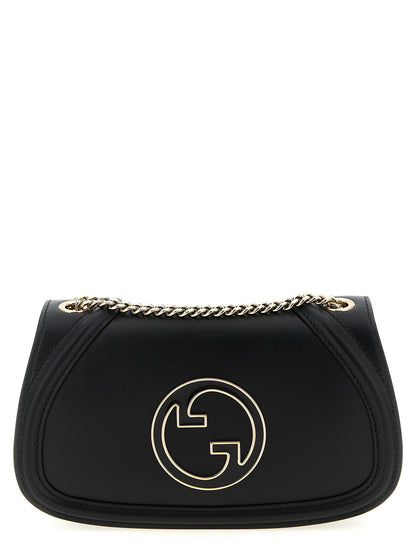 Black Calfskin Shoulder Bag