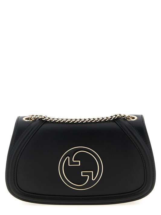 Black Calfskin Shoulder Bag