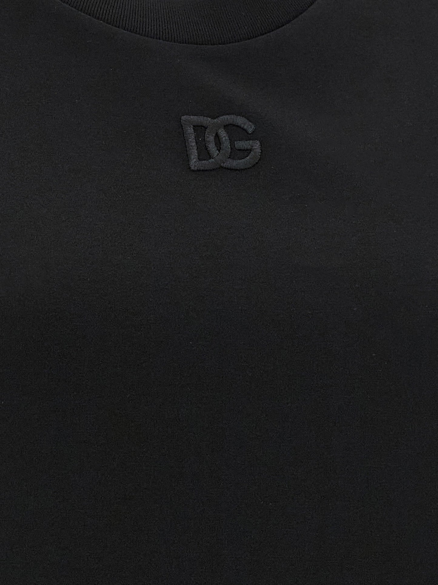 Black Cotton Sleeveles T-Shirt