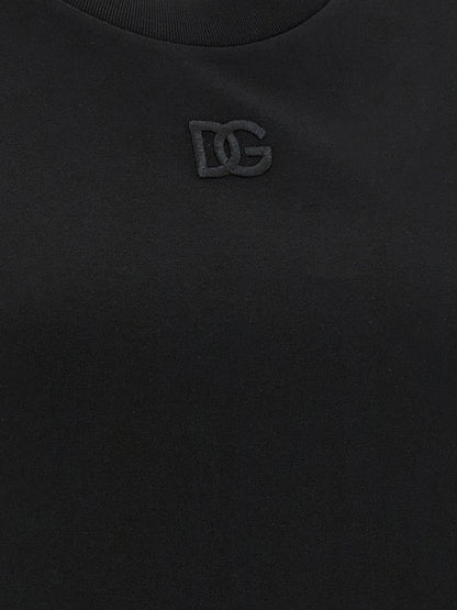 Black Cotton Sleeveles T-Shirt