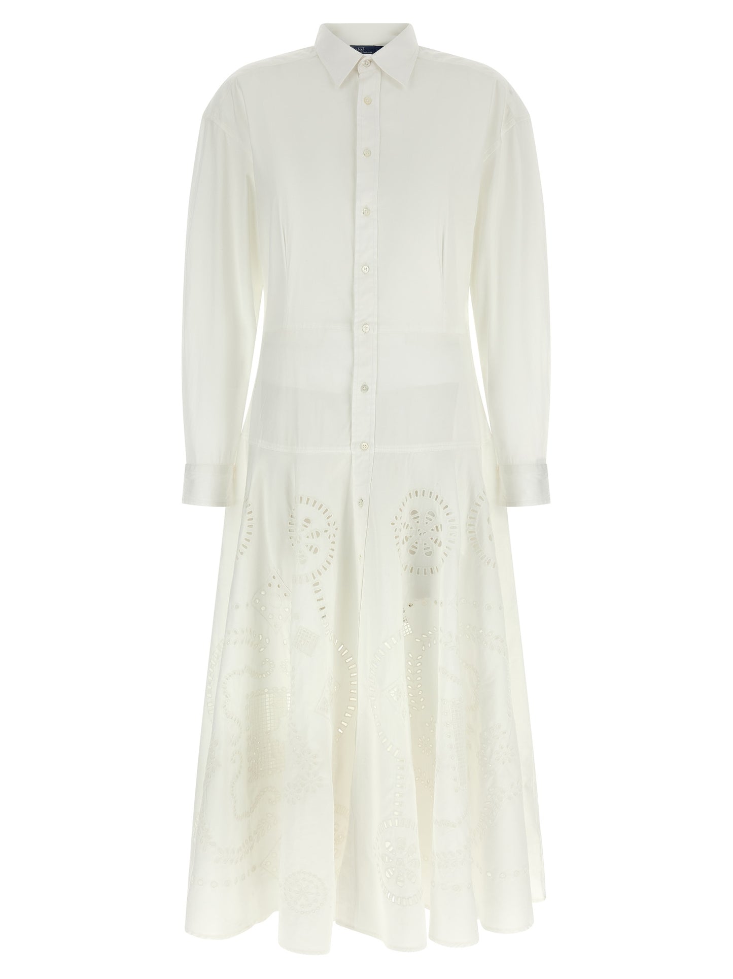 White Cotton Midi Dress