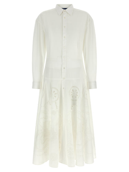 White Cotton Midi Dress