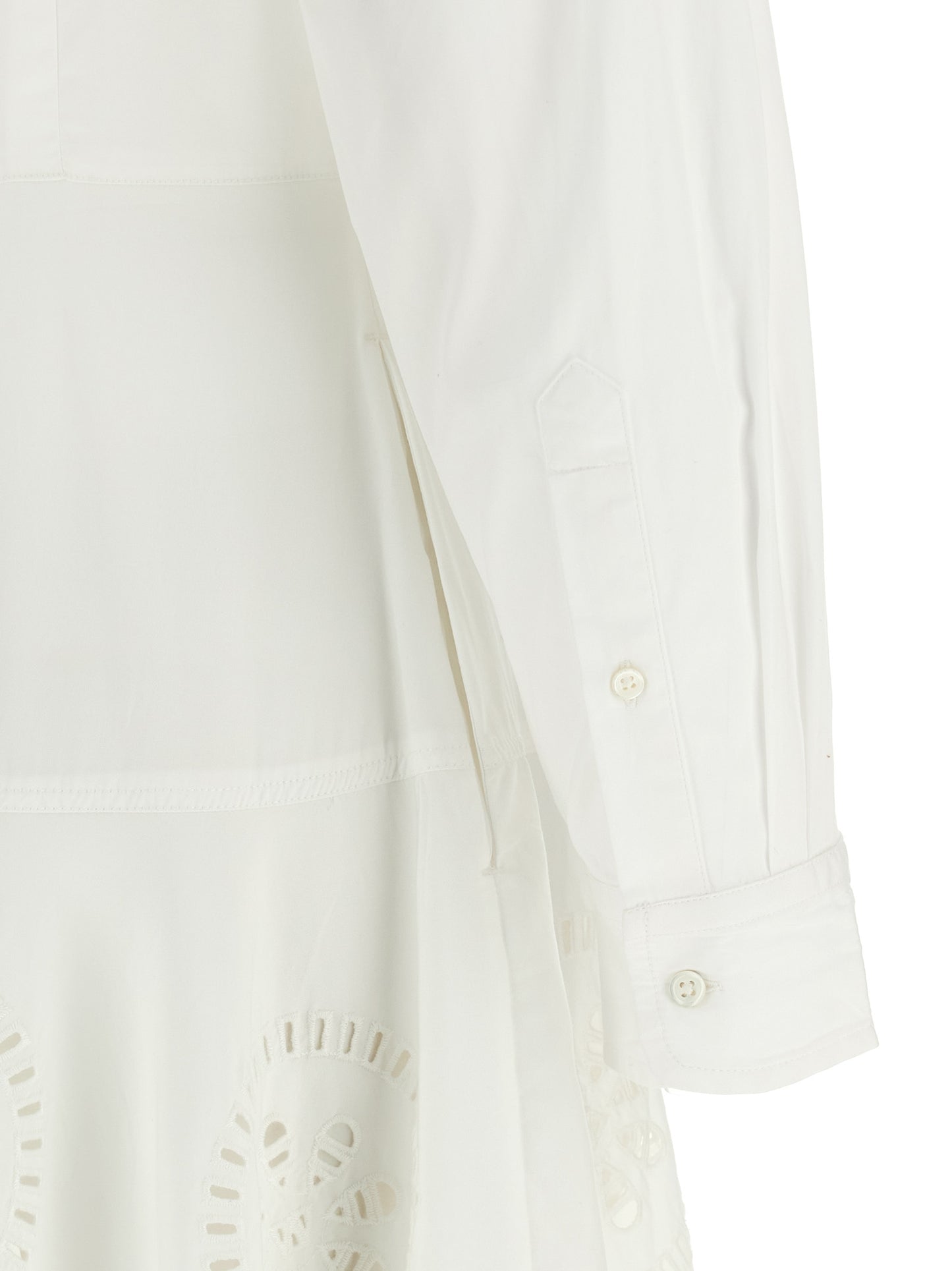 White Cotton Midi Dress