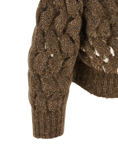 Brown Wool Cardigan
