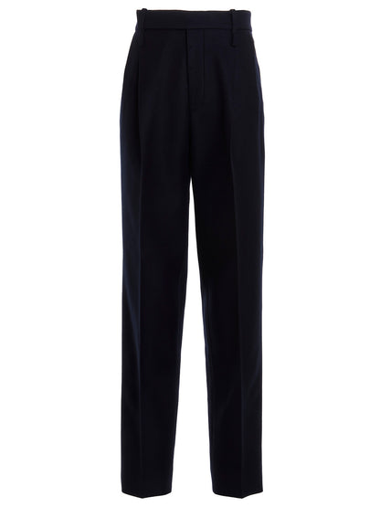 Blue Cashmere Casual Pants