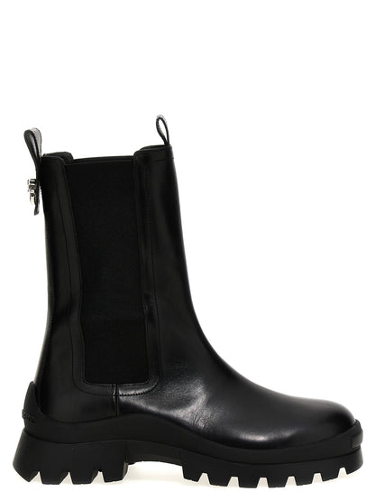 Black Calfskin Ankle Boots