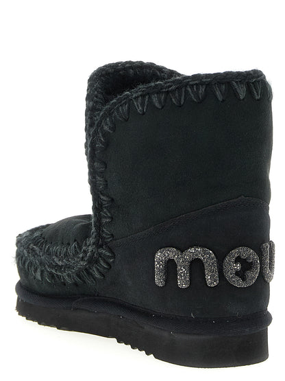 Black Lambskin Ankle Boots