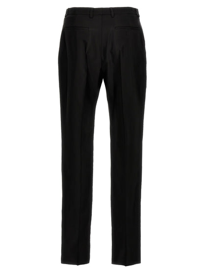Black Acetate Dress Pants