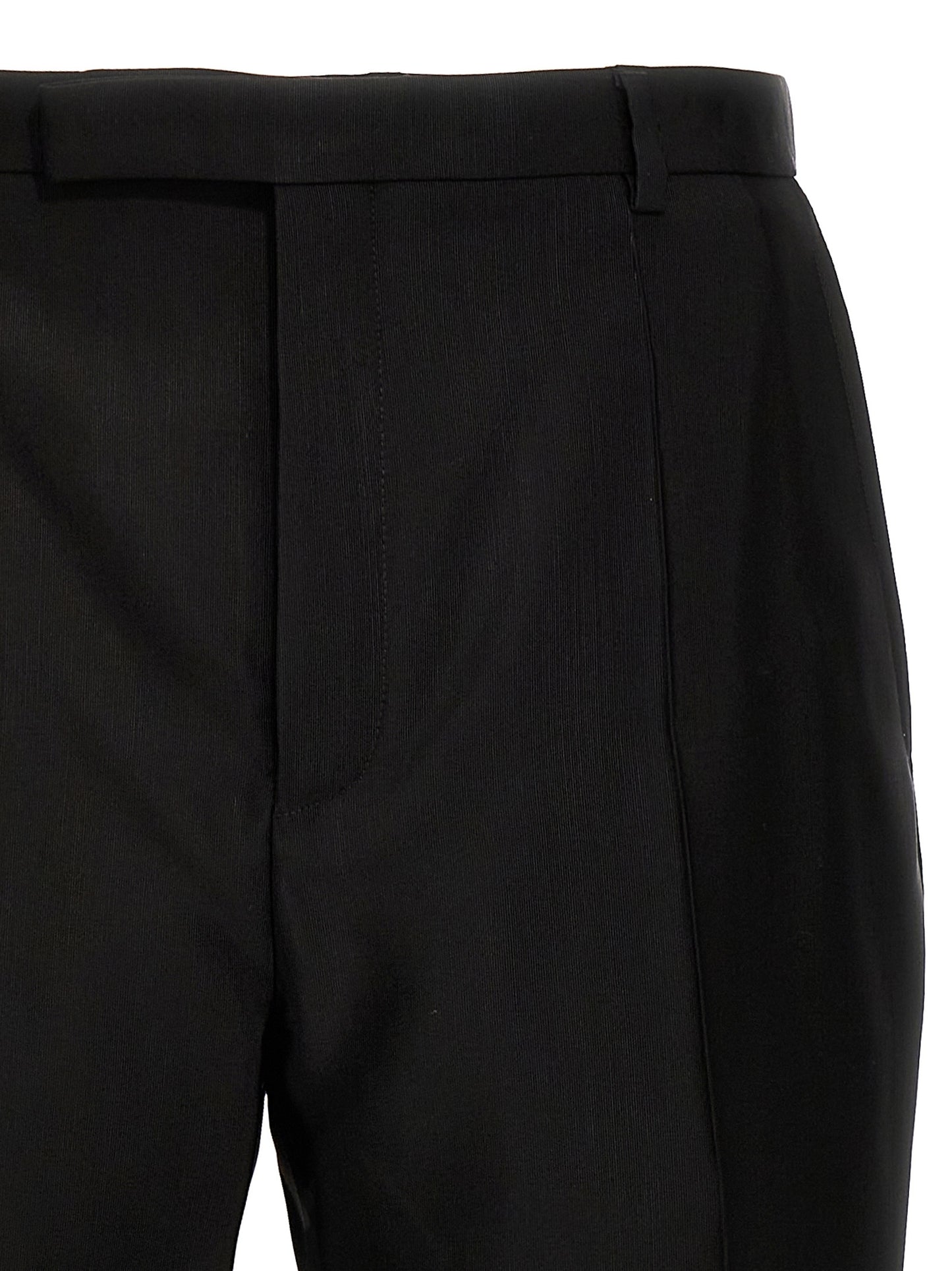 Black Acetate Dress Pants