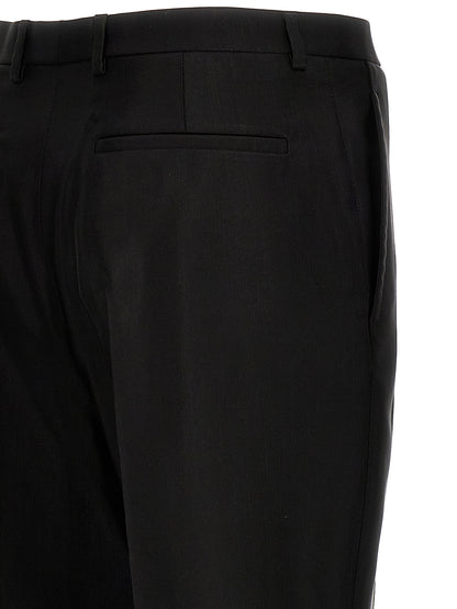 Black Acetate Dress Pants