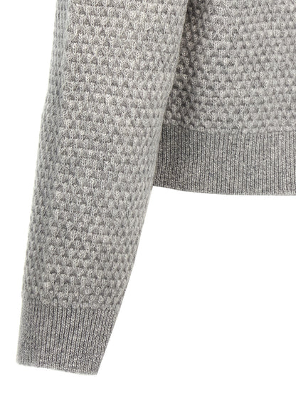 Gray Cashmere Cardigan