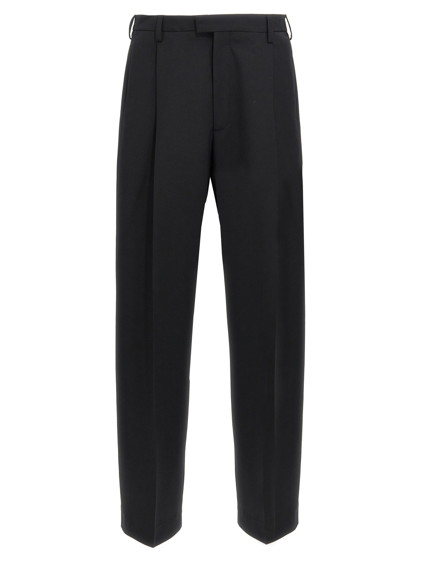 Black Polyester Dress Pants