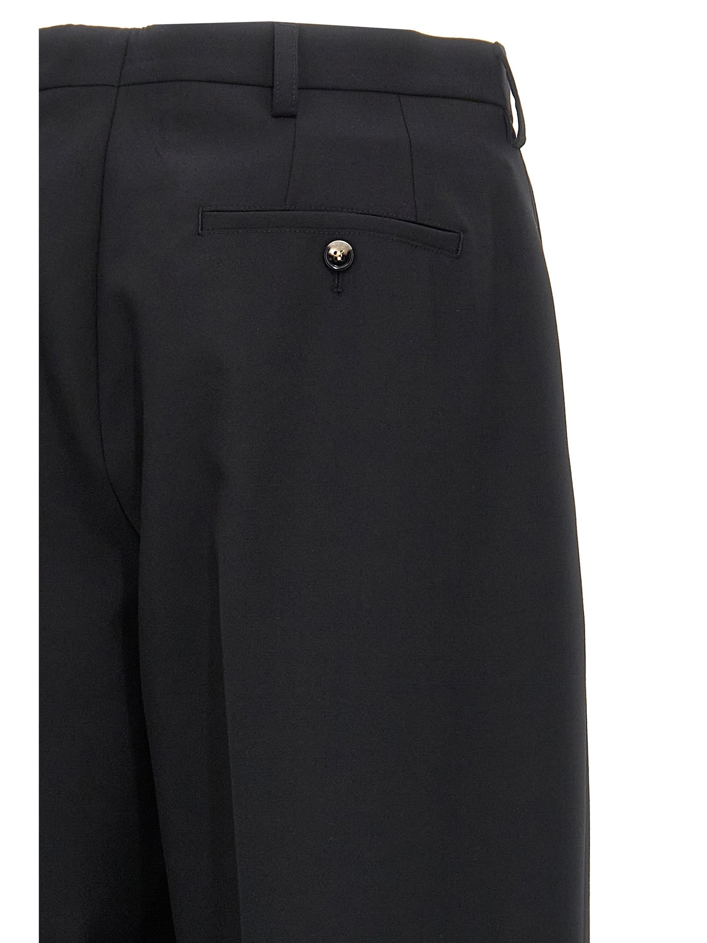 Black Polyester Dress Pants