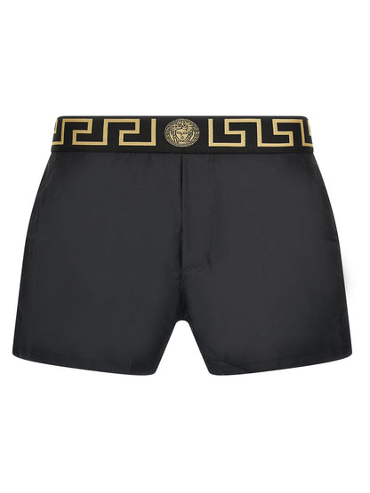 Multicolor Polyester Swim Shorts