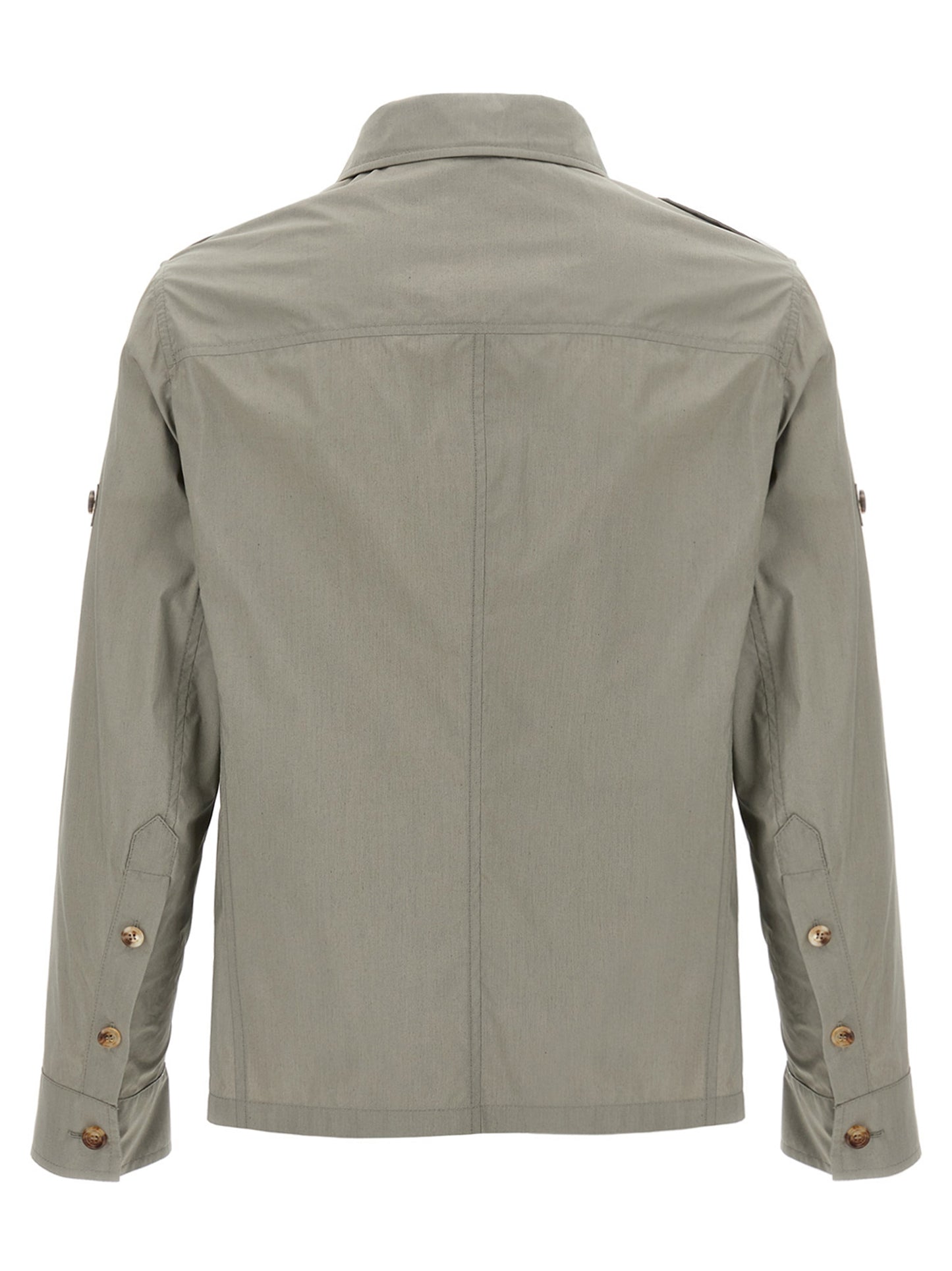 Bicolor Cotton Shell Jacket