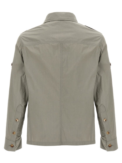 Bicolor Cotton Shell Jacket