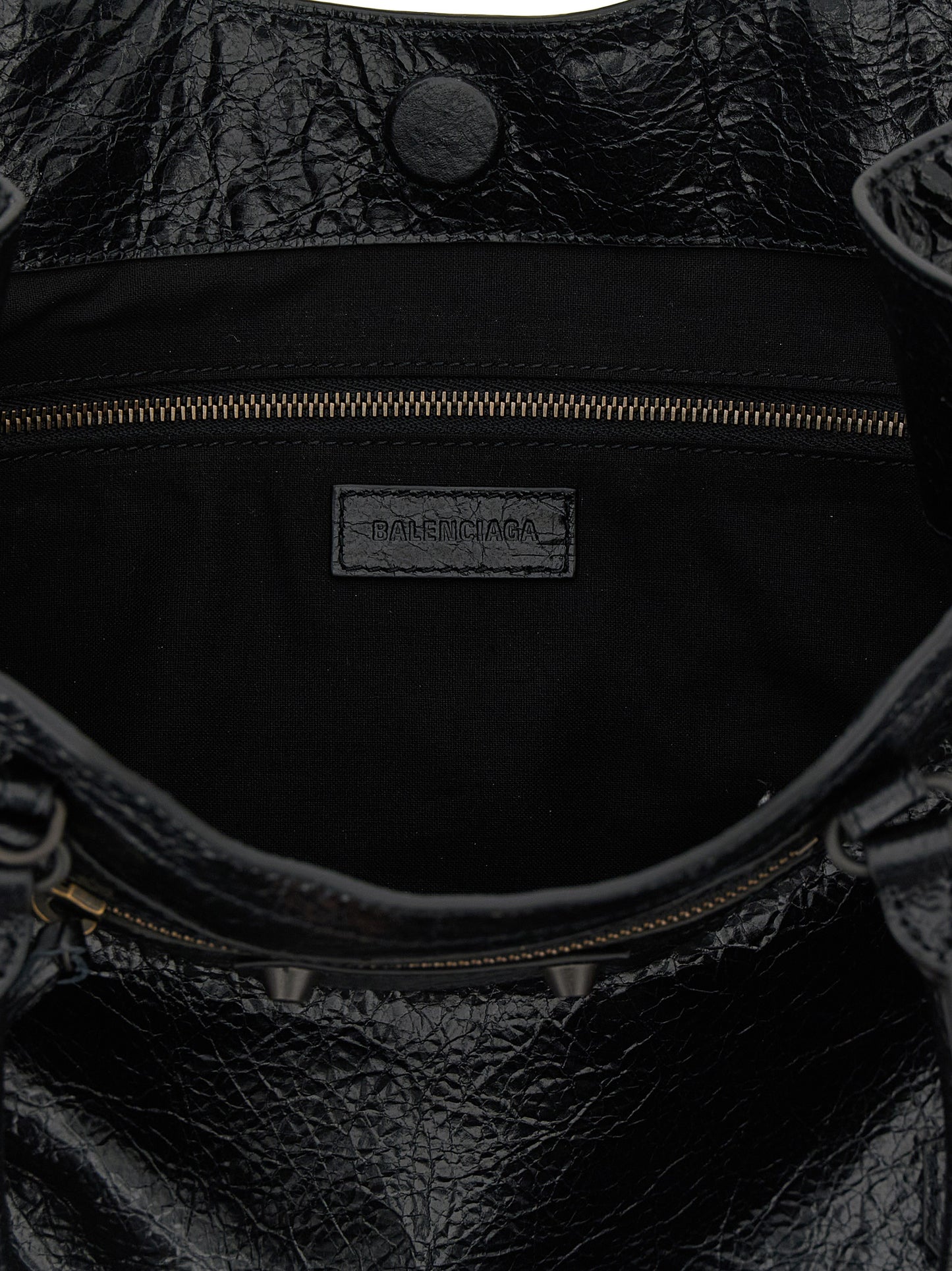 Black Lamb Leather Tote Bag